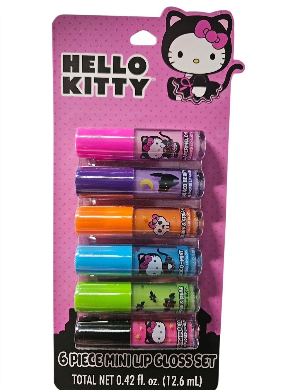 Hello Kitty 6-Piece Mini Lip Gloss Set